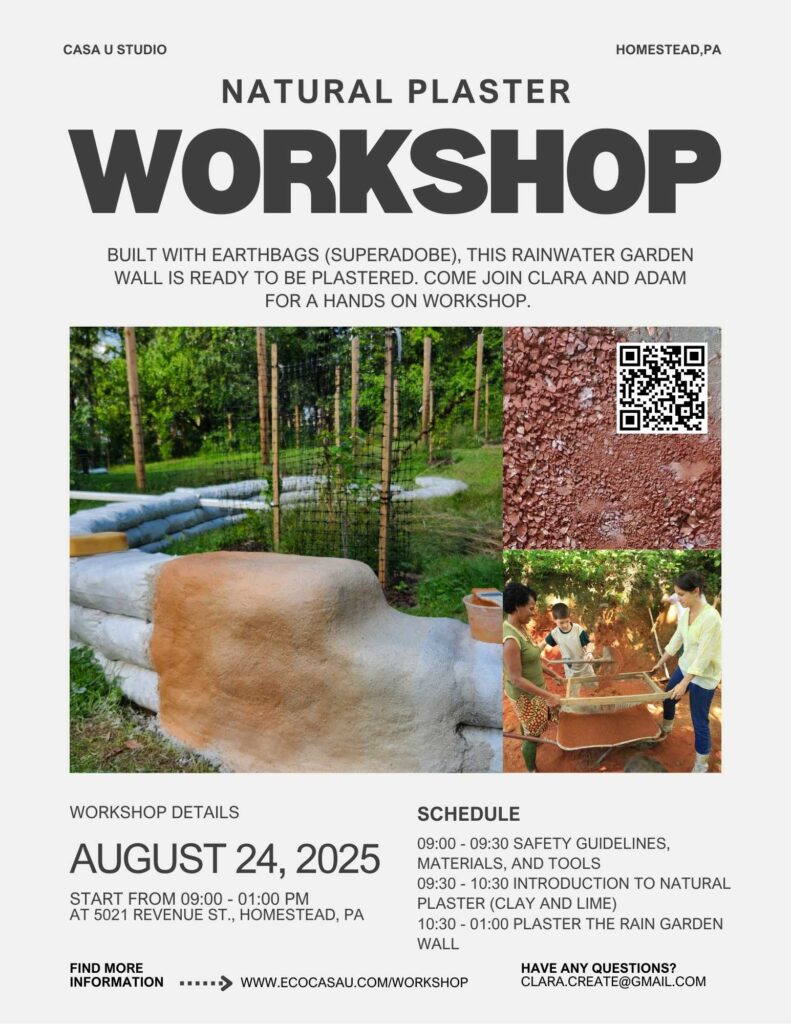 Flyer for Earth Plaster Workshopn